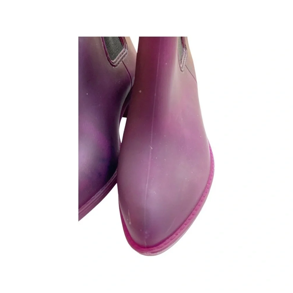 Jeffrey Campbell Havana matte purple Chelsea Rain boots/Last Stormy/Women size 9